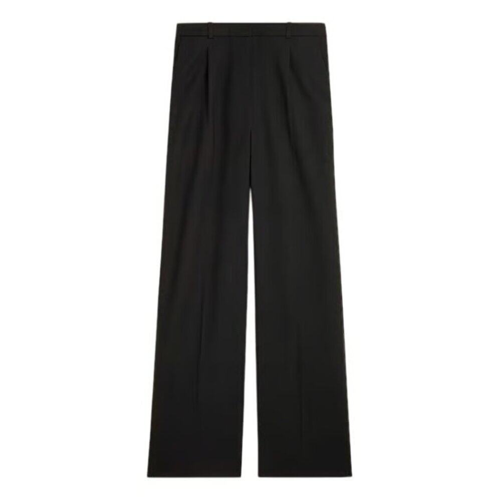 NWT J.Crew Lower-Rise Essential Wide-Leg Pant Size 4 Black